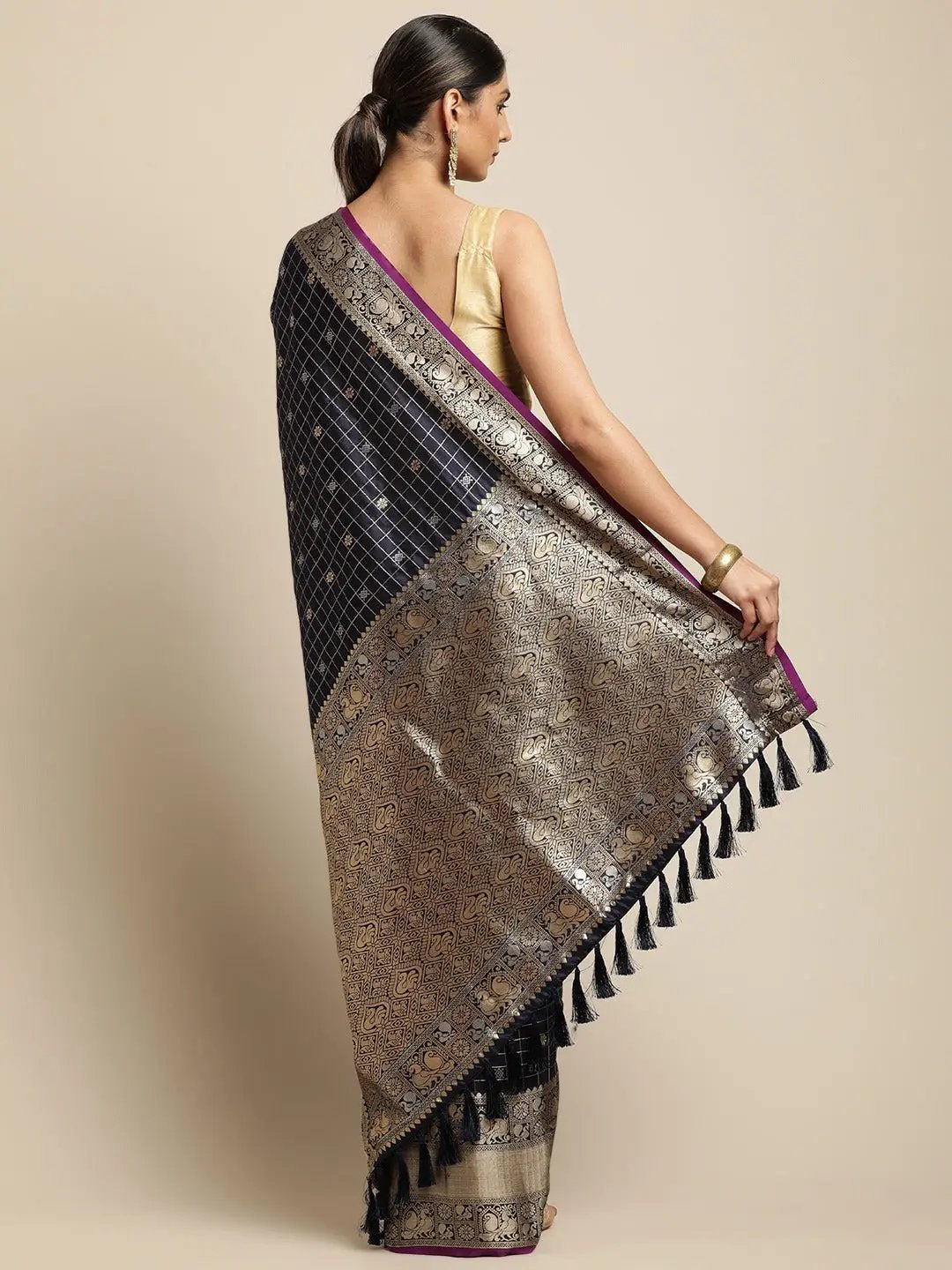Kanjivaaram Soft Silk Kanchi Zari Weaving Saree by My Store