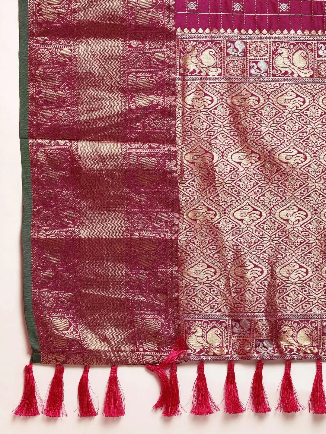 Kanjivaaram Soft Silk Kanchi Zari Weaving Saree by My Store
