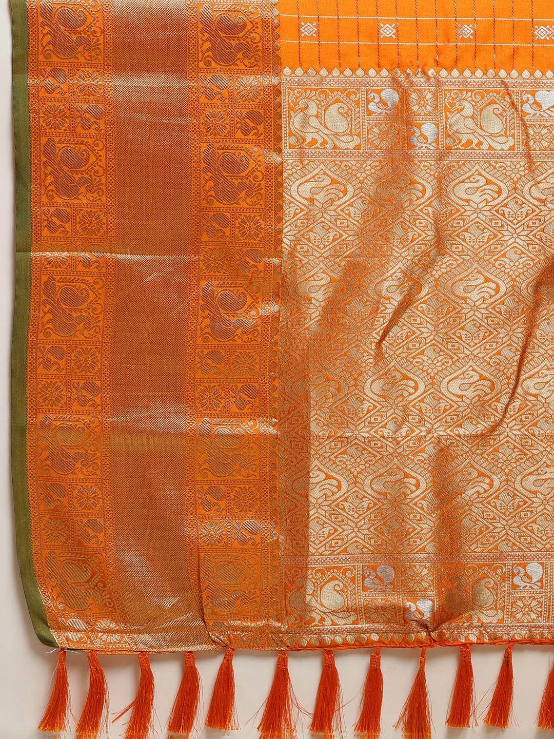 Kanjivaaram Soft Silk Kanchi Zari Weaving Saree by My Store