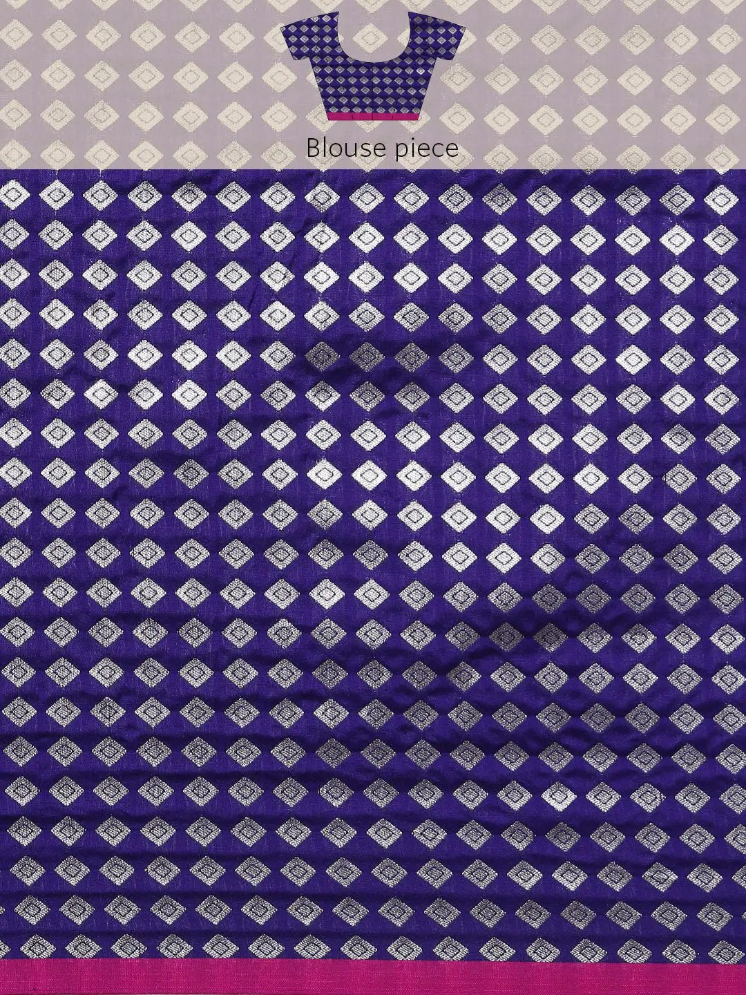 Indigo Colour Banarasi Soft Silk Zari Weaving Saree