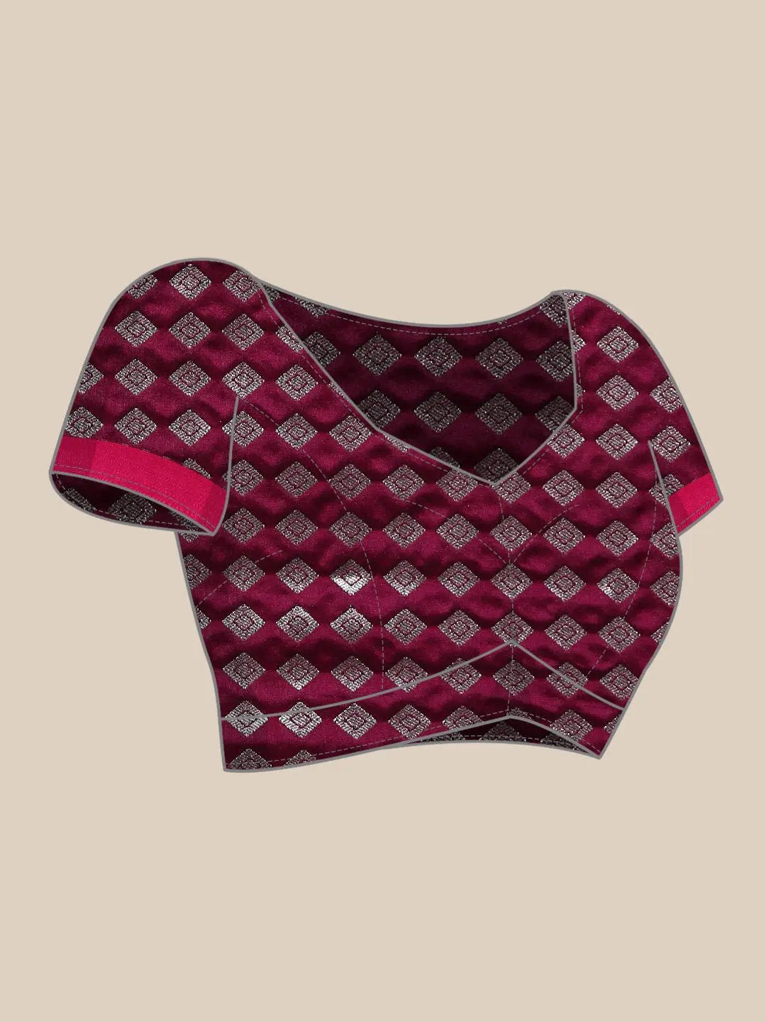 Banarasi Soft Silk Wine Kanchi Zari Weaving Saree