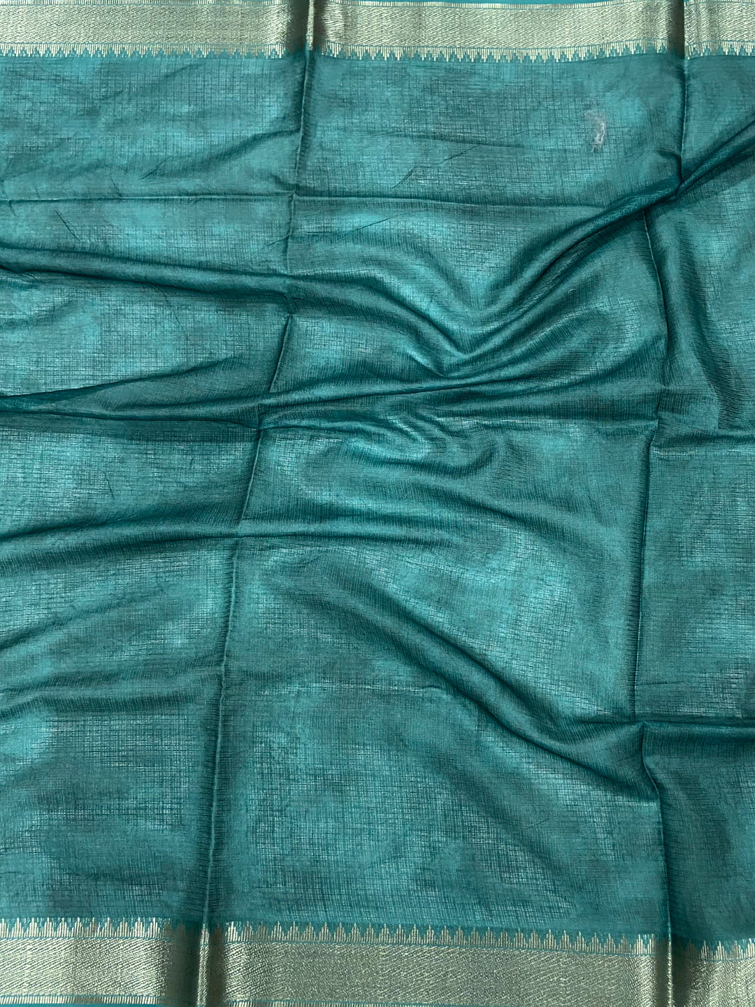 Rama Kota Doriya Floral Print Saree by My Store