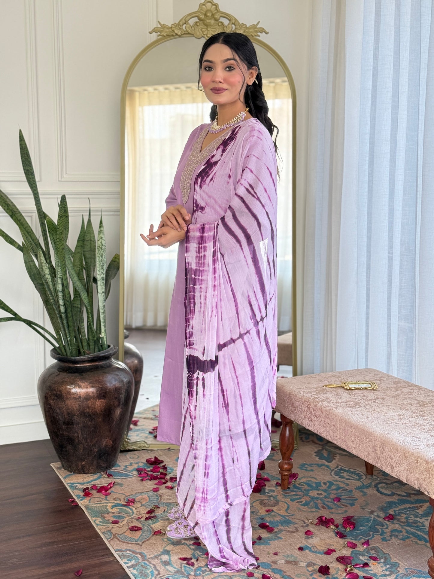 Elegant Light Purple Kurta Set for Women – Festive & Ethnic Wear