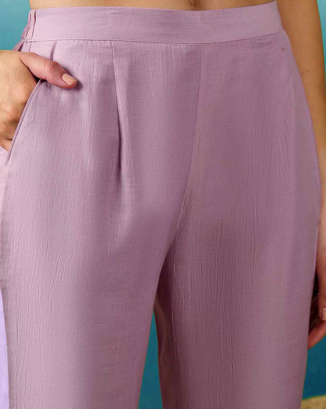 Onion Pink Kurta Set For Laddies