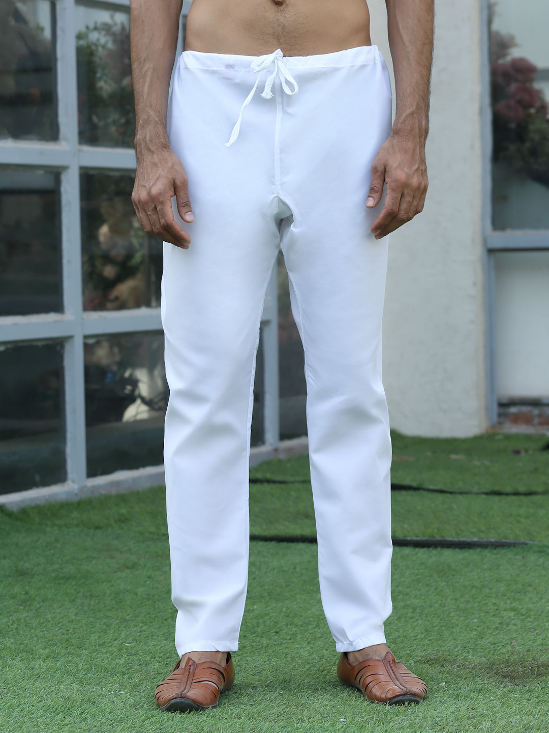 Cotton blend Woven self Desing Kurta Pyjama Set