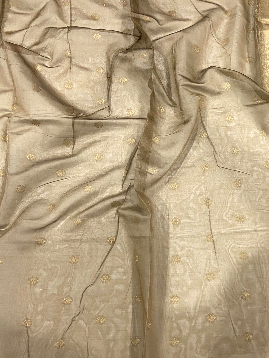 Sky Blue Geometric Zari And Kalamkari Silk Saree