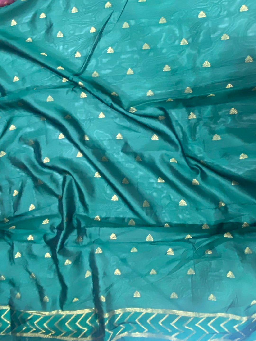 Green Heritage Weave Kalamkari Soft Silk Saree by My Store