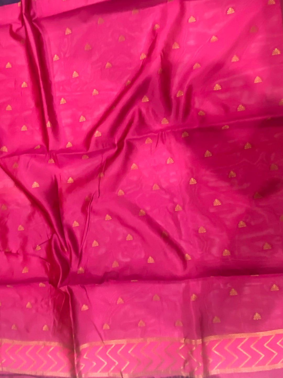 Pink Heritage Weave Kalamkari Soft Silk Saree by My Store