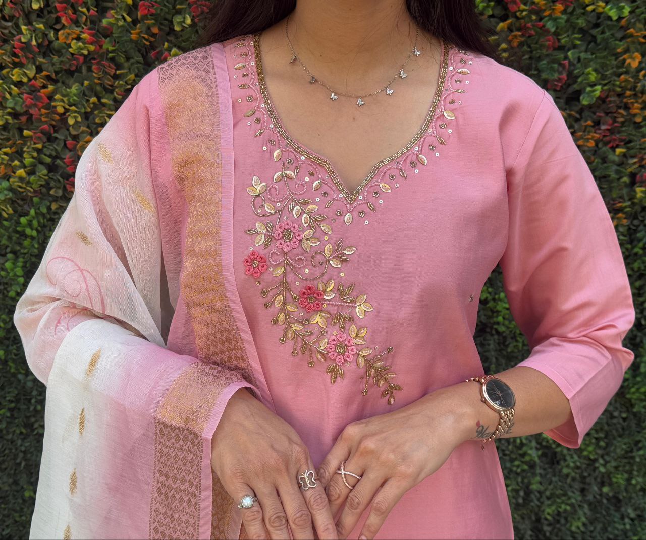 Pastel Charm Light Pink Kurta Set