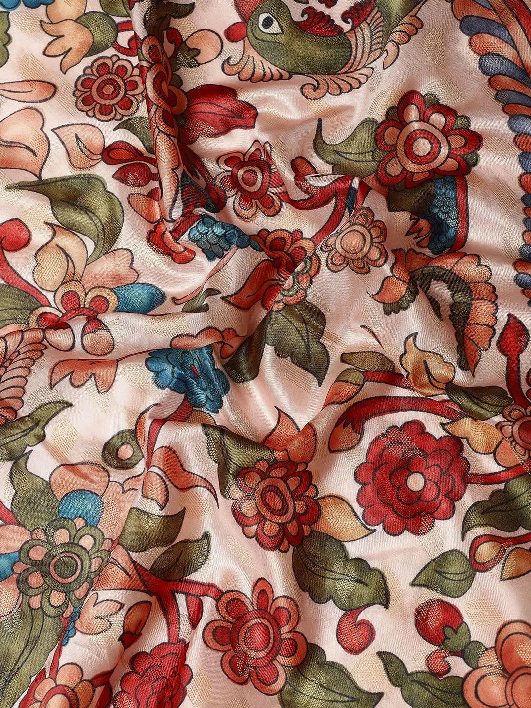 Exquisite Kalamkari Pattu Banarasi Silk Saree by My Store