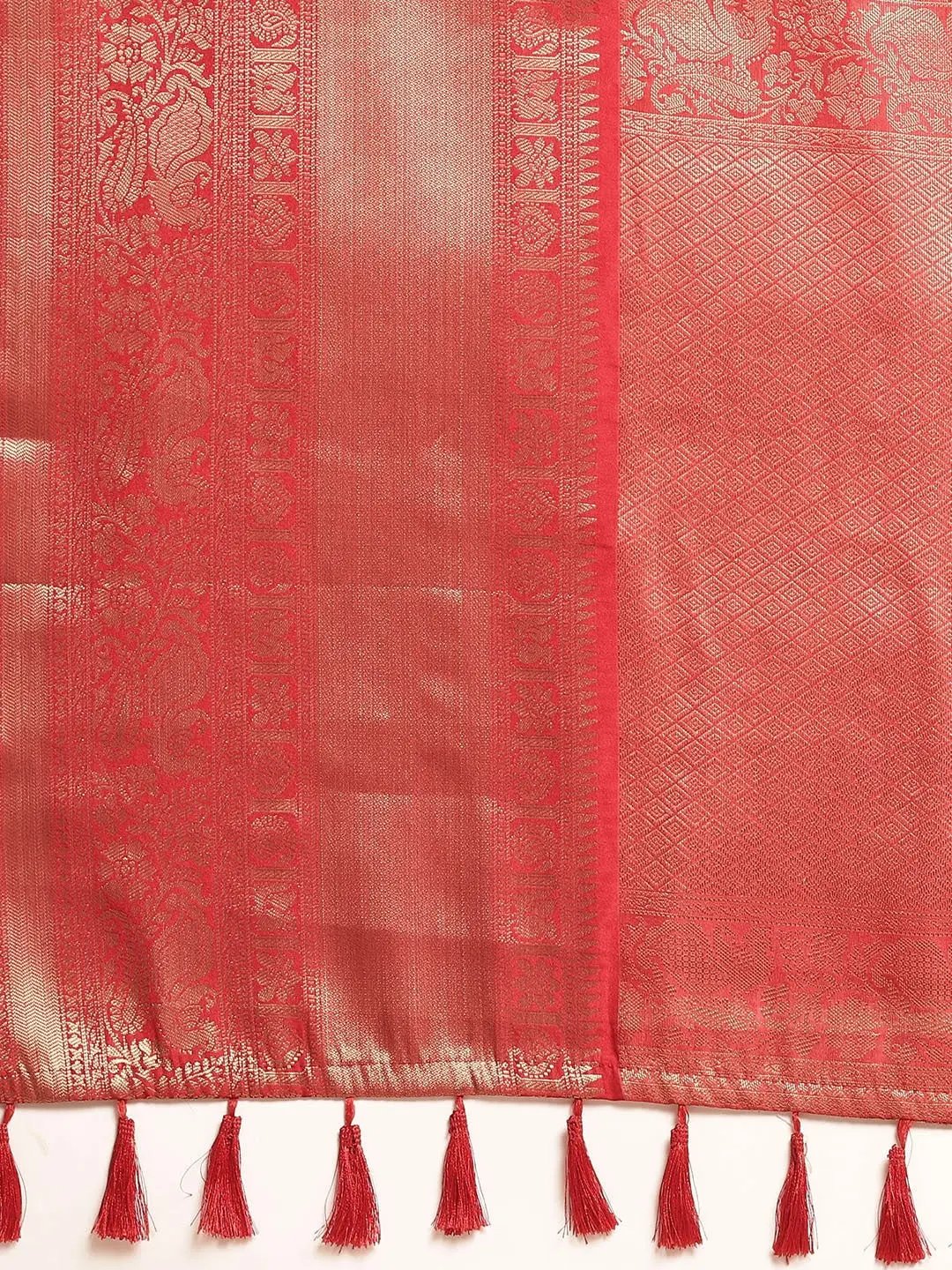 Exquisite Kalamkari Pattu Banarasi Silk Saree by My Store