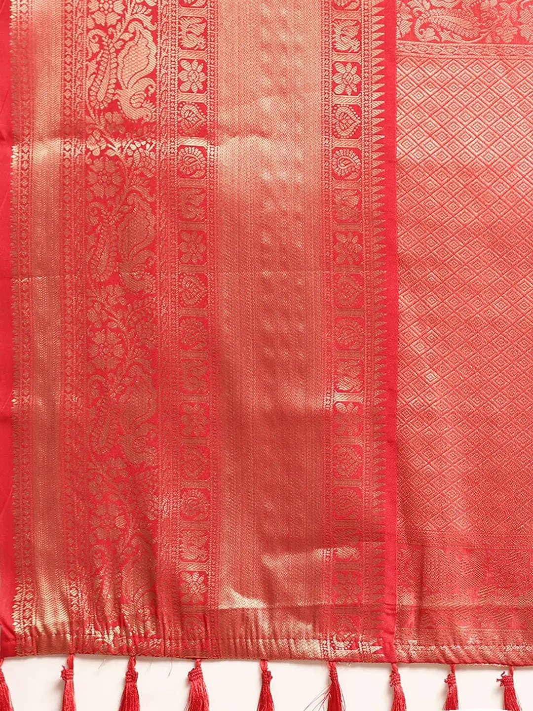 Exquisite Kalamkari Pattu Banarasi Silk Saree by My Store