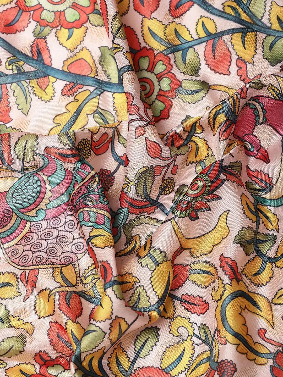 Exquisite Kalamkari Pattu Banarasi Silk Saree by My Store