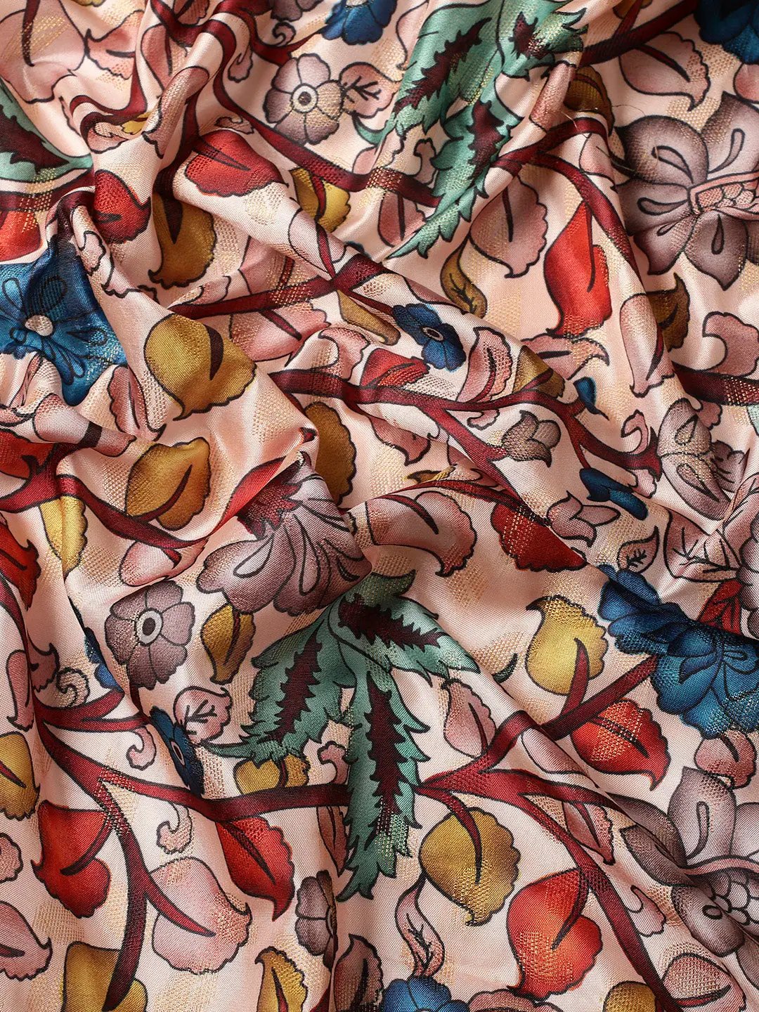 Exquisite Kalamkari Pattu Banarasi Silk Saree by My Store