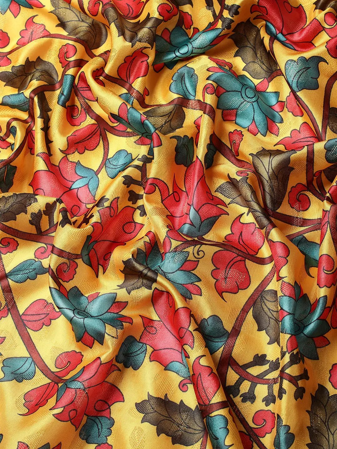 Exquisite Kalamkari Pattu Banarasi Silk Saree by My Store