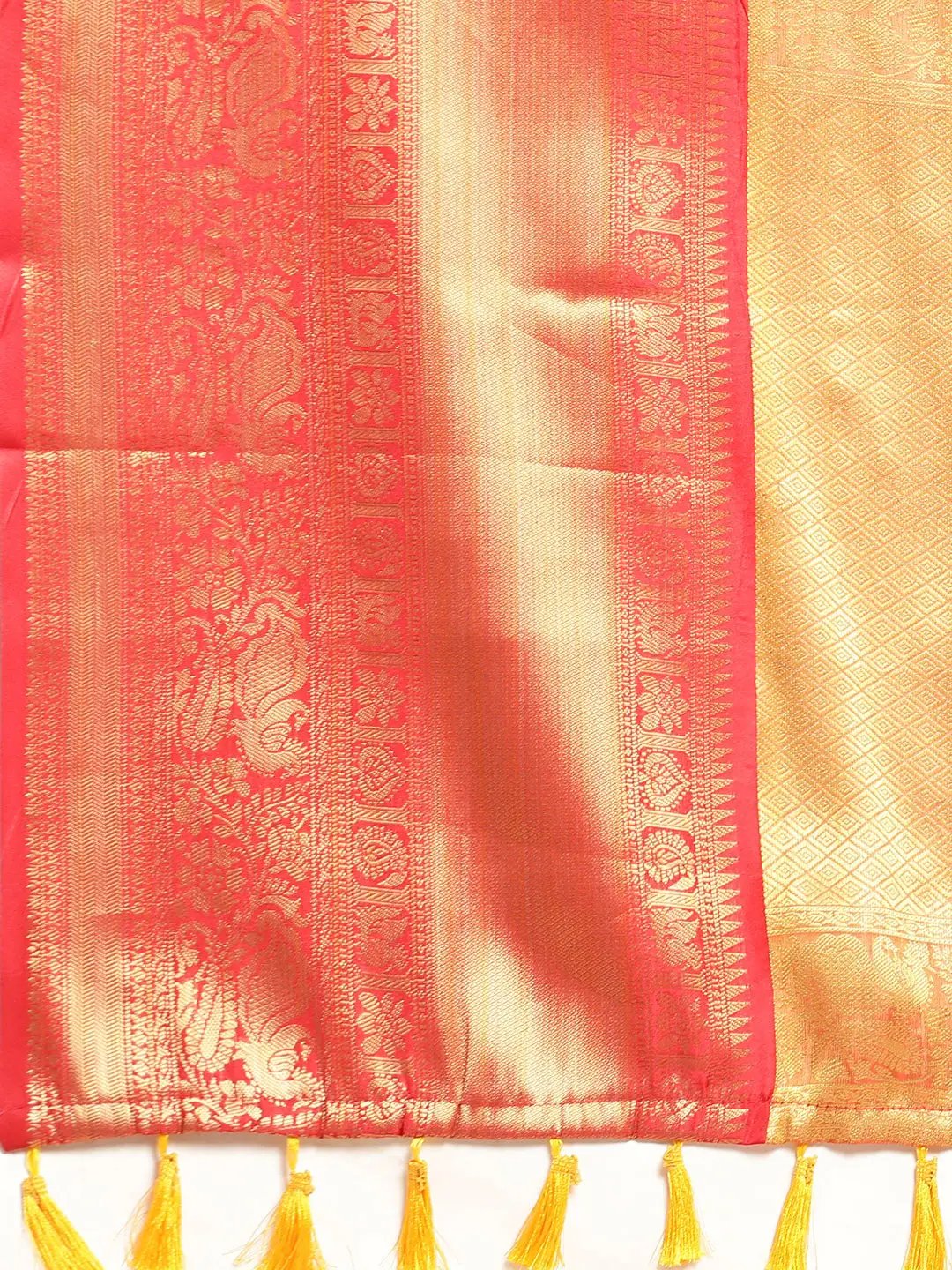 Exquisite Kalamkari Pattu Banarasi Silk Saree by My Store