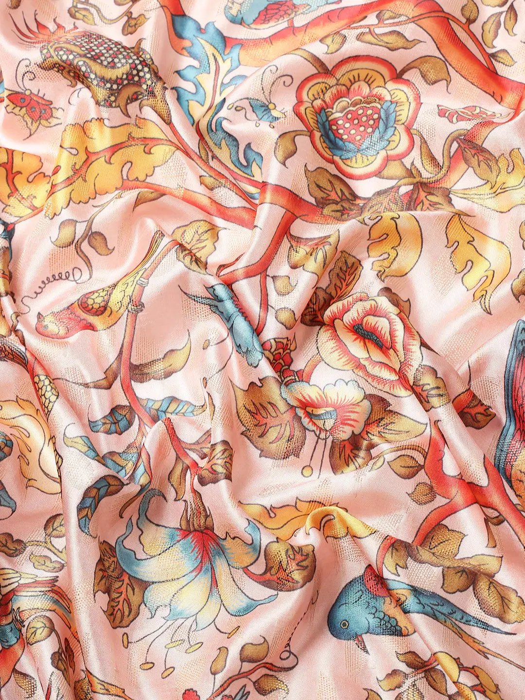 Exquisite Kalamkari Pattu Banarasi Silk Saree by My Store