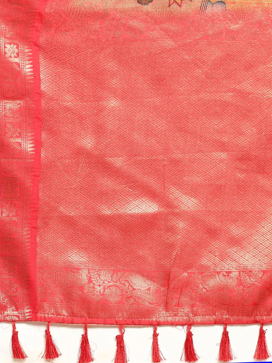 Exquisite Kalamkari Pattu Banarasi Silk Saree by My Store