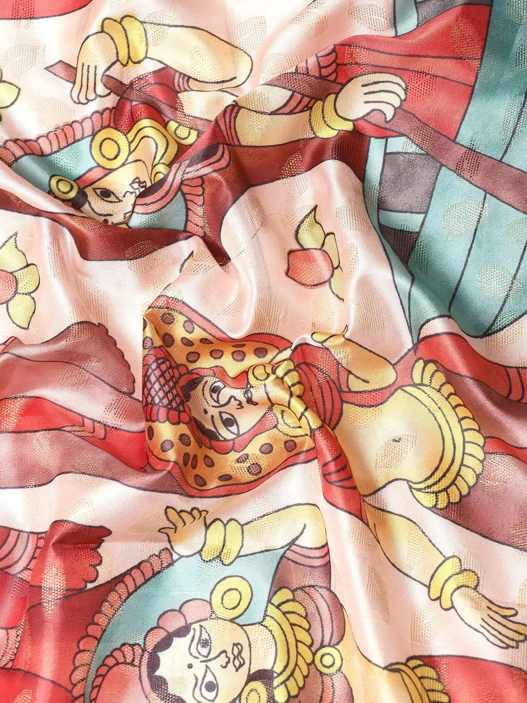 Exquisite Kalamkari Pattu Banarasi Silk Saree by My Store