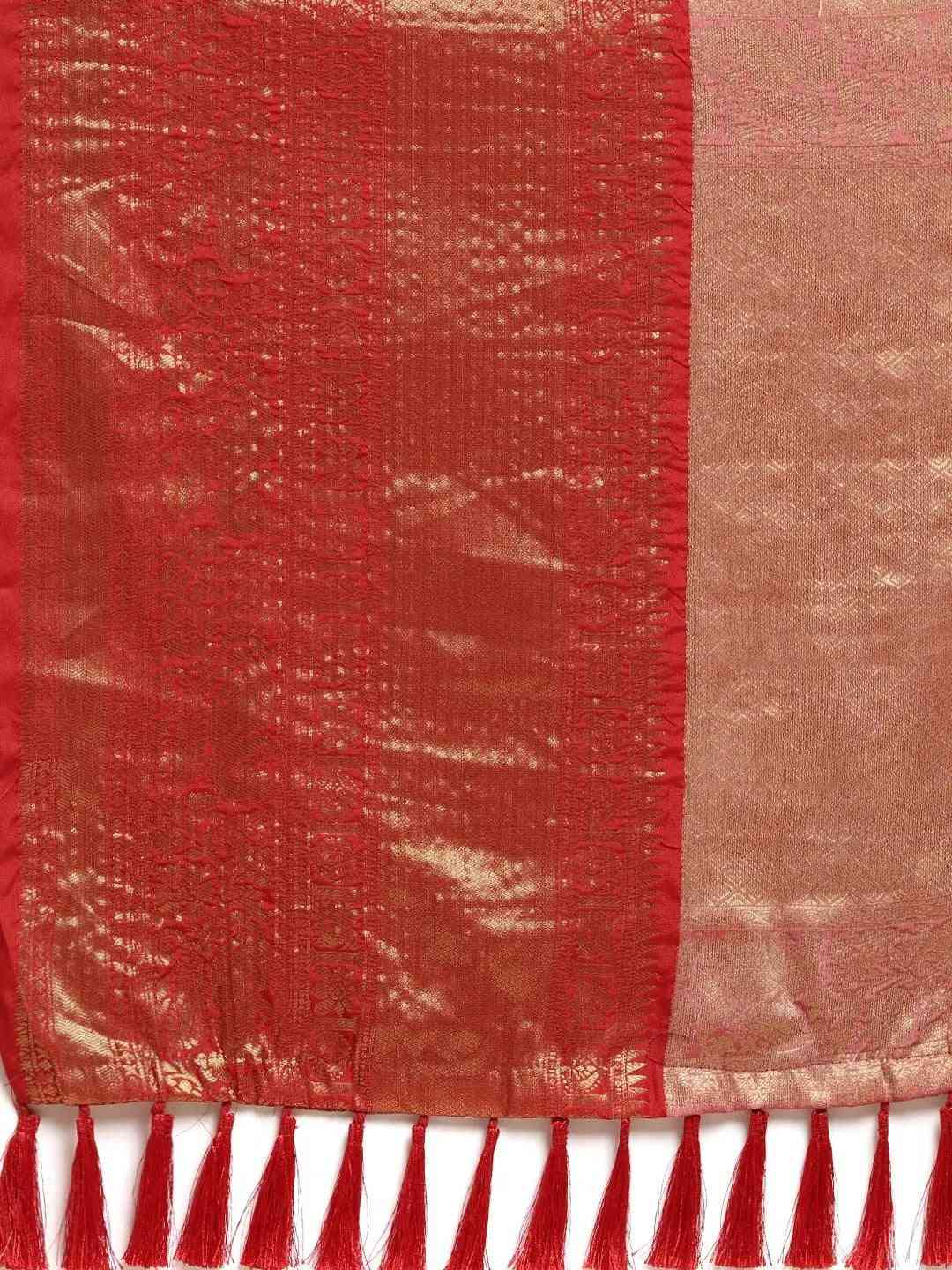 White Colour Banarasi Kanchi Zari Weaving Pattu Saree