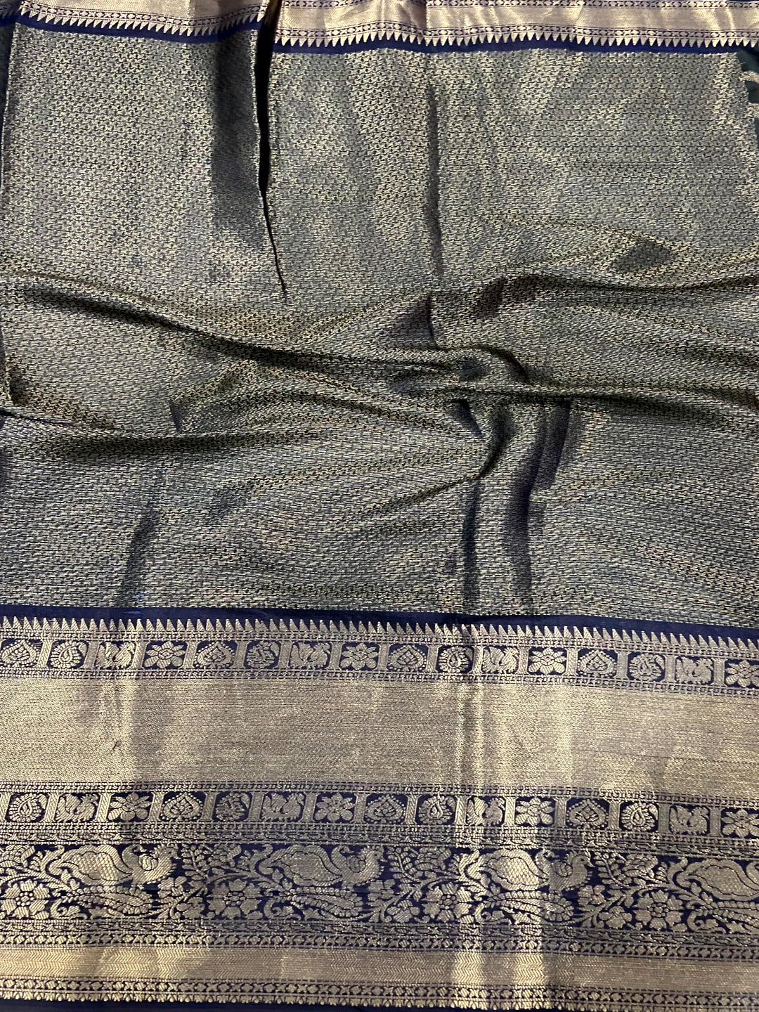 Intricate Dahliya Maroon Banarasi Silk Saree by My Store