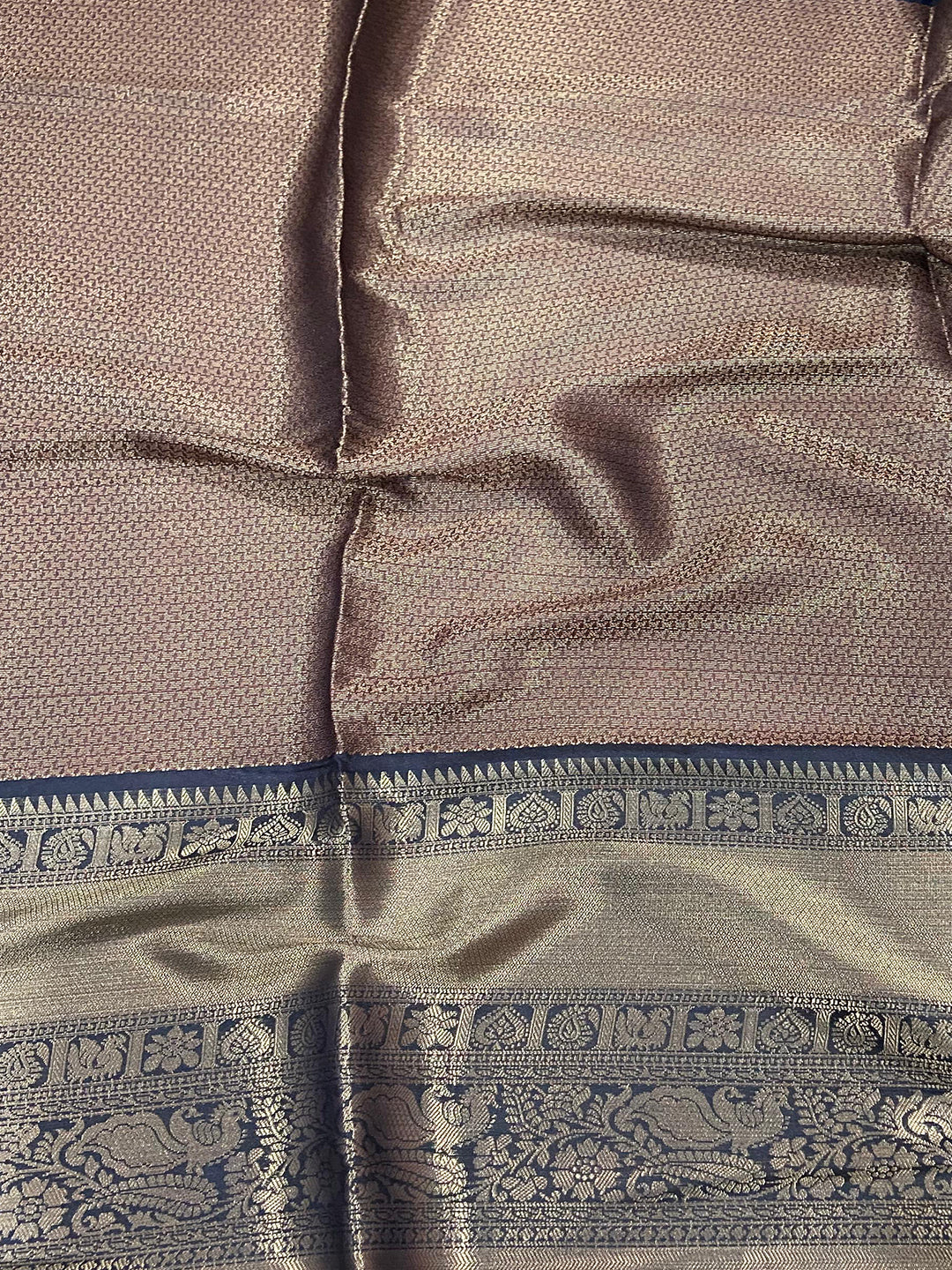 Intricate Teal Banarasi Silk Saree by My Store