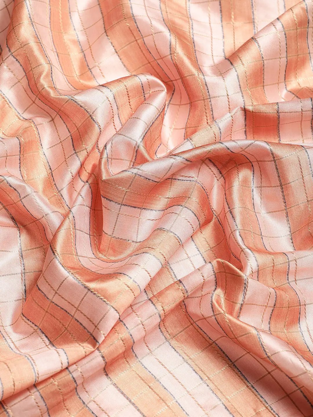 Designer Striped Print Pattu Banarasi Silk Saree by My Store