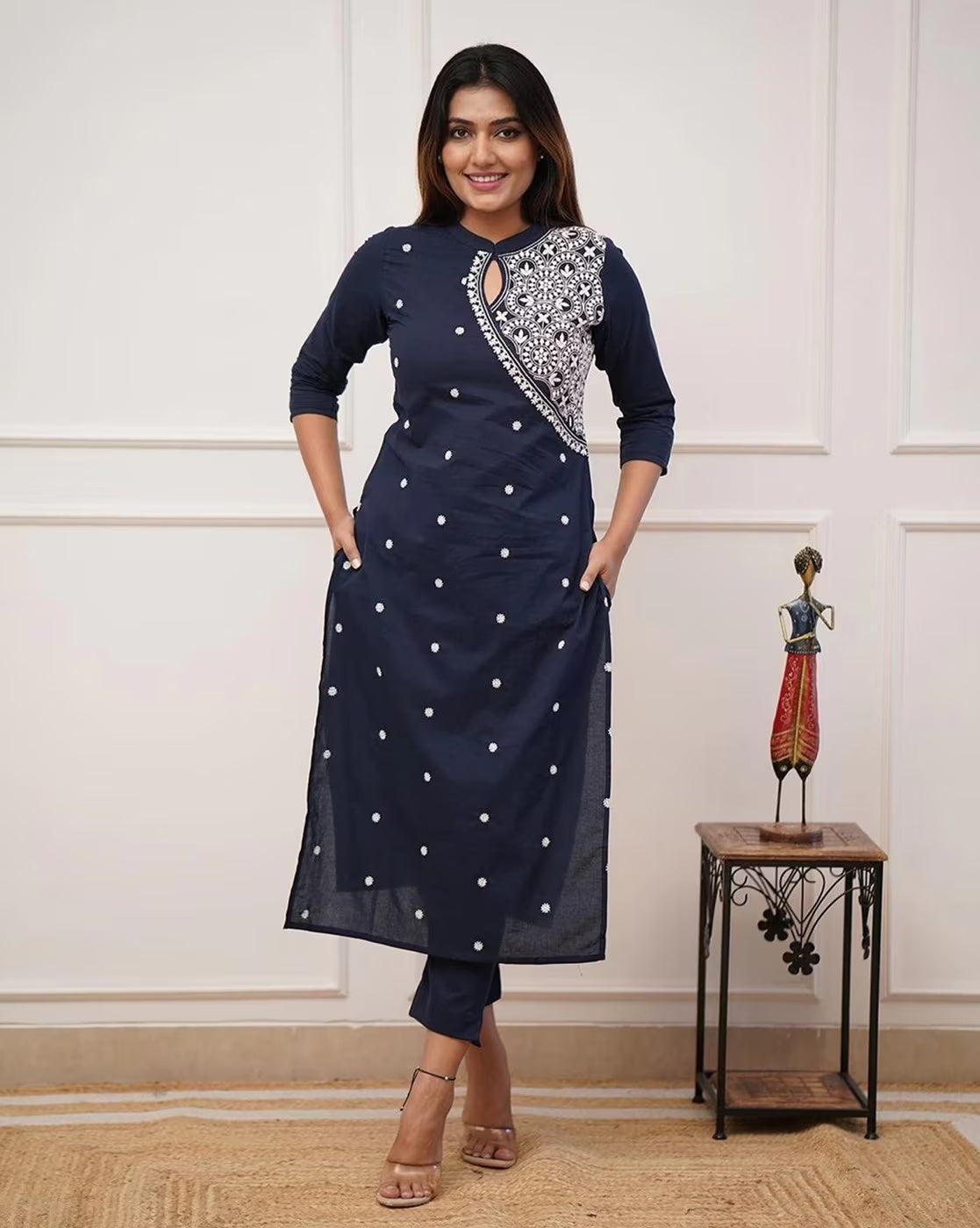 Party Wear Rayon Straight Kurta With Duptta