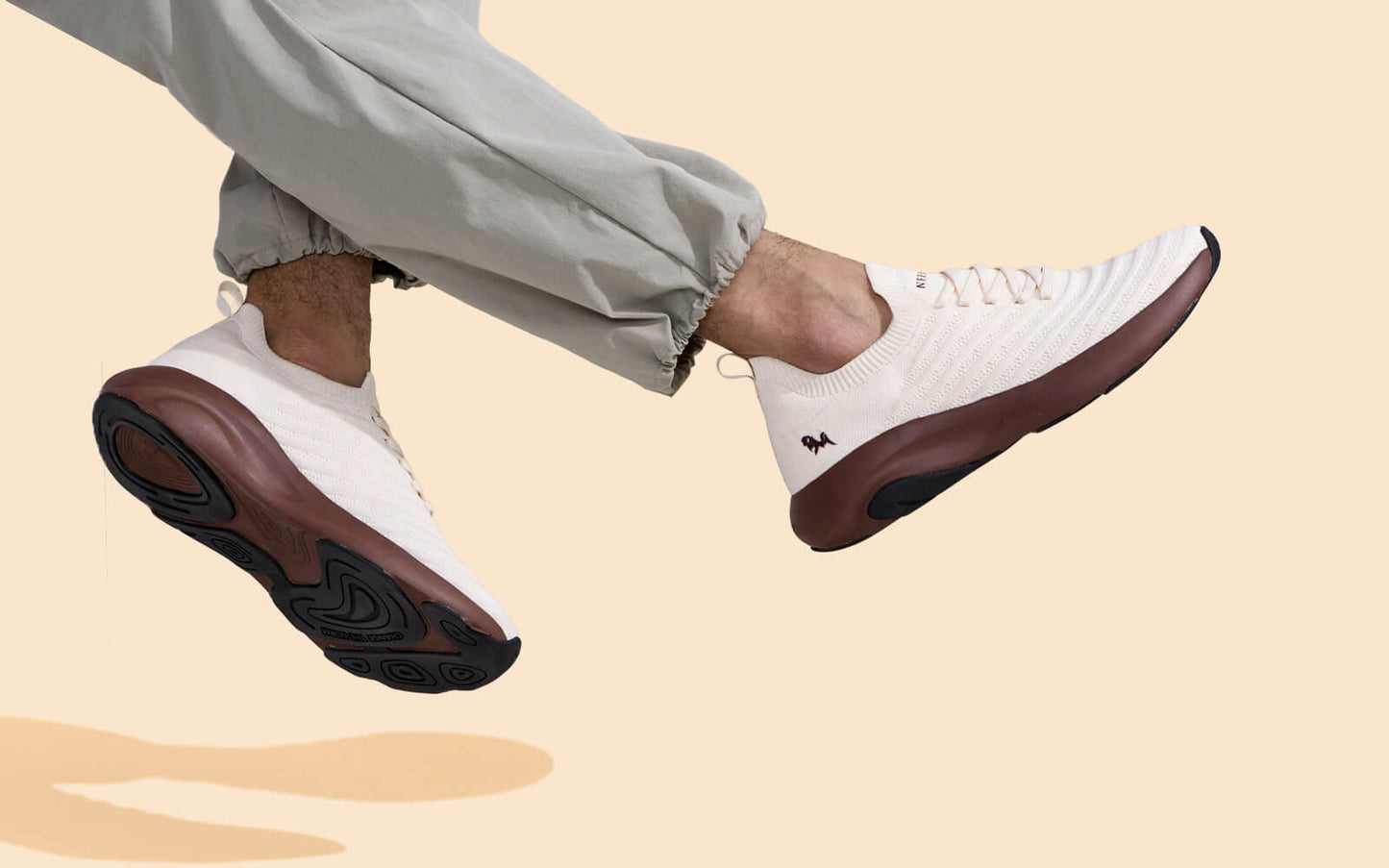 Begin Walk Glide : Ivory Brown by My Store