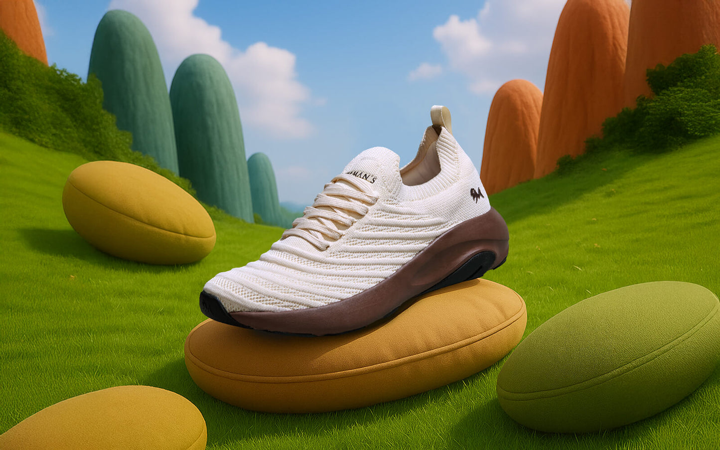 Begin Walk Glide : Ivory Brown by My Store