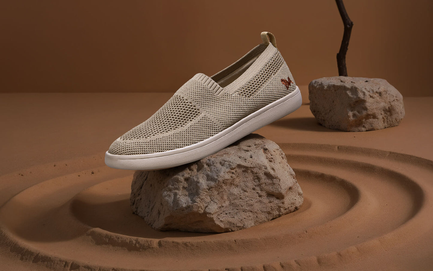 Casual Ease Slip Ons : Taupe by My Store