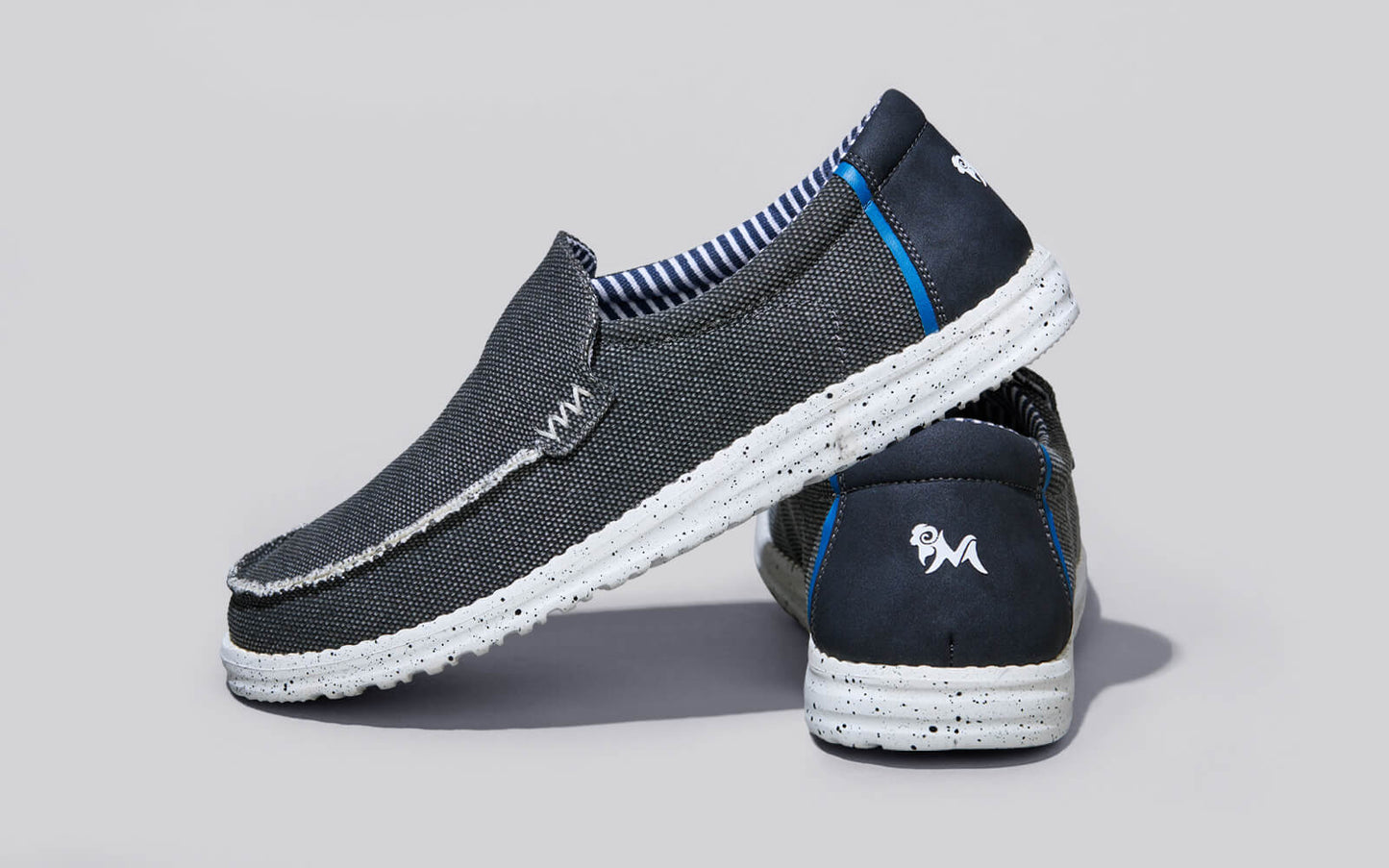 The Wanderers Slip Ons : Black by My Store