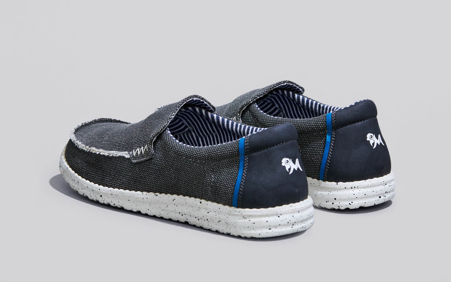 The Wanderers Slip Ons : Black by My Store