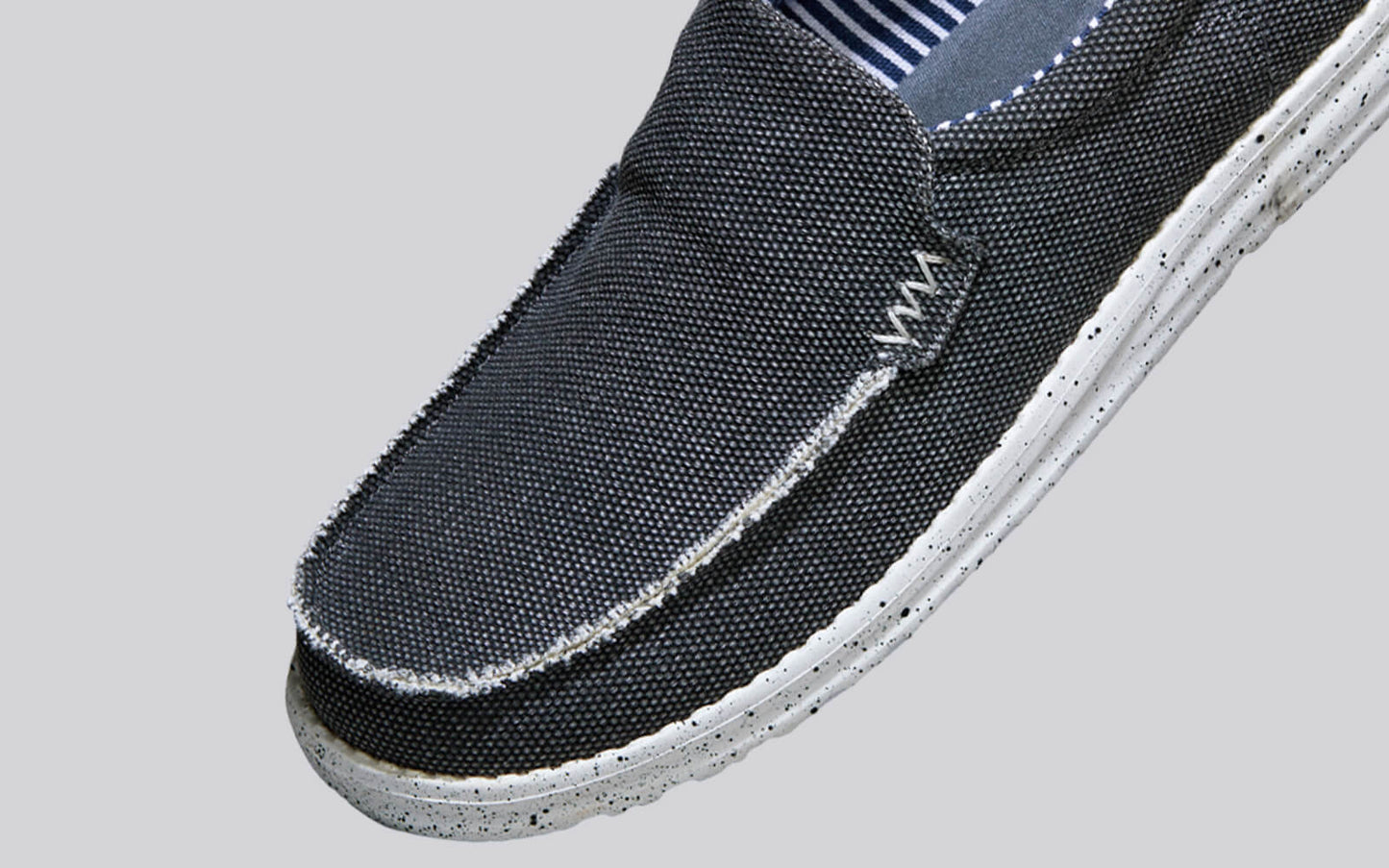 The Wanderers Slip Ons : Black by My Store