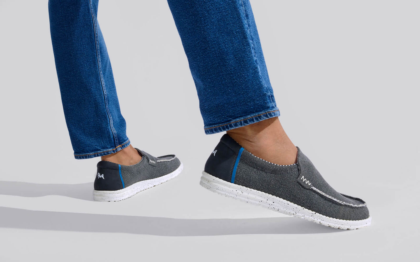 The Wanderers Slip Ons : Black by My Store