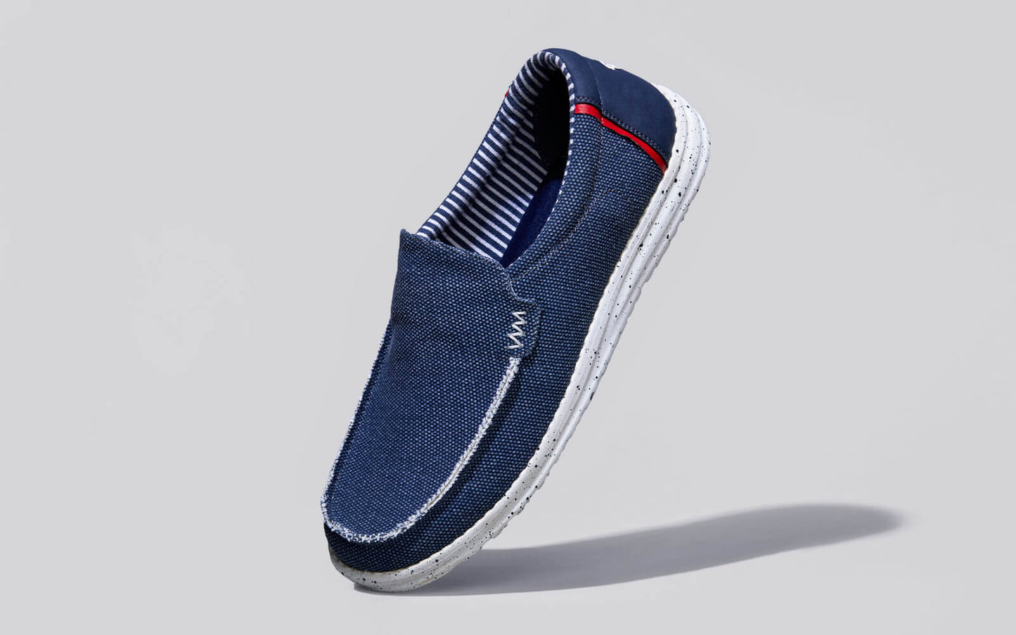 The Wanderers Slip Ons : Navy by My Store