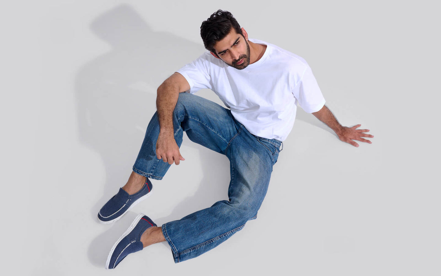 The Wanderers Slip Ons : Navy by My Store