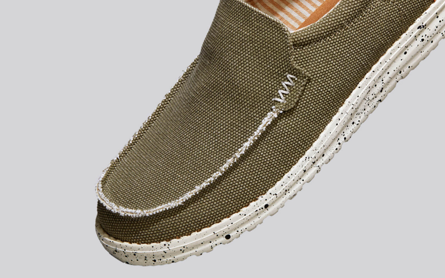 The Wanderers Slip Ons : Olive by My Store