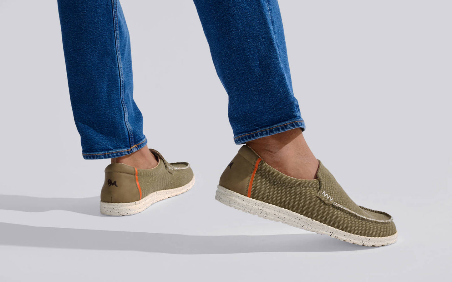 The Wanderers Slip Ons : Olive by My Store
