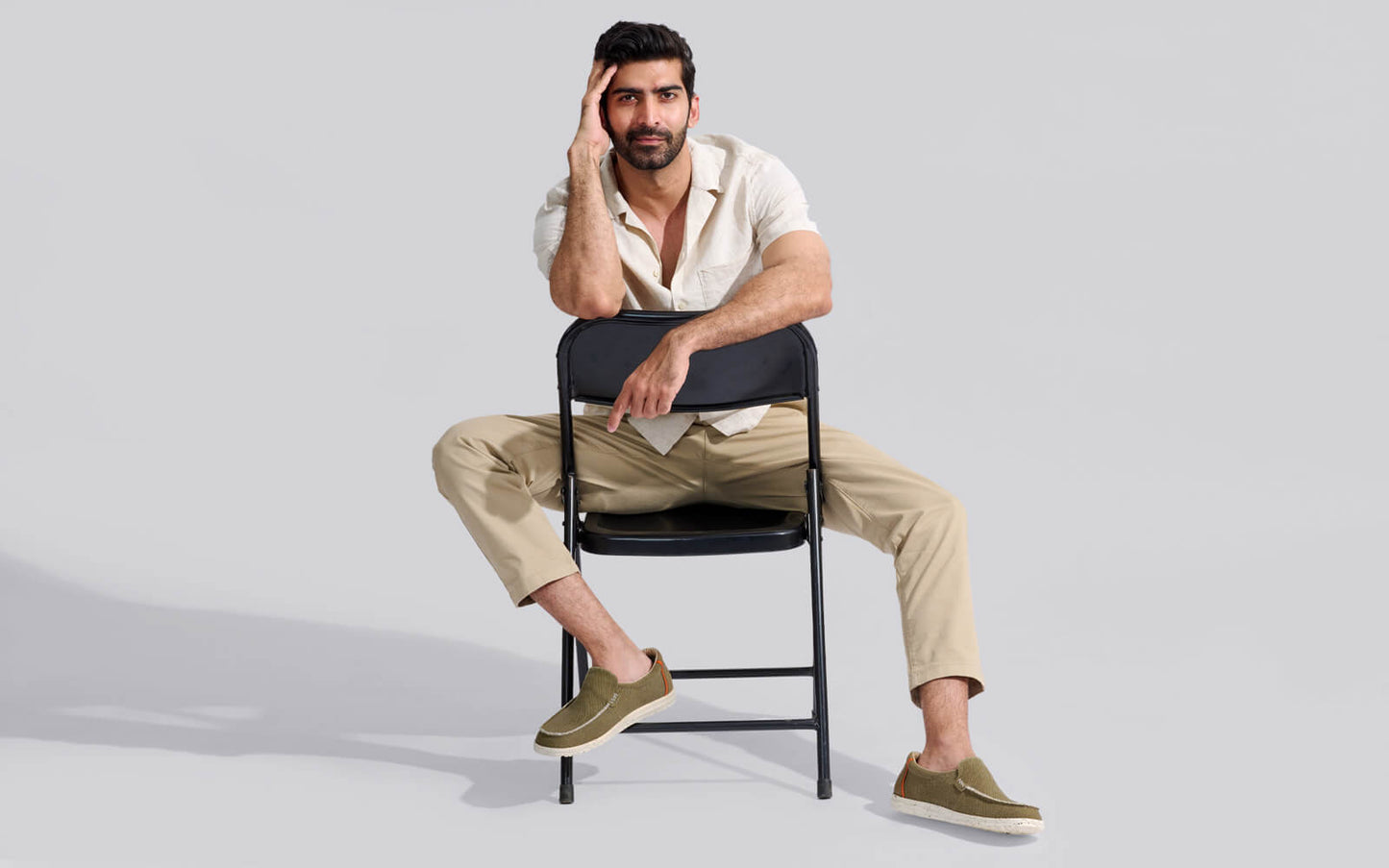 The Wanderers Slip Ons : Olive by My Store