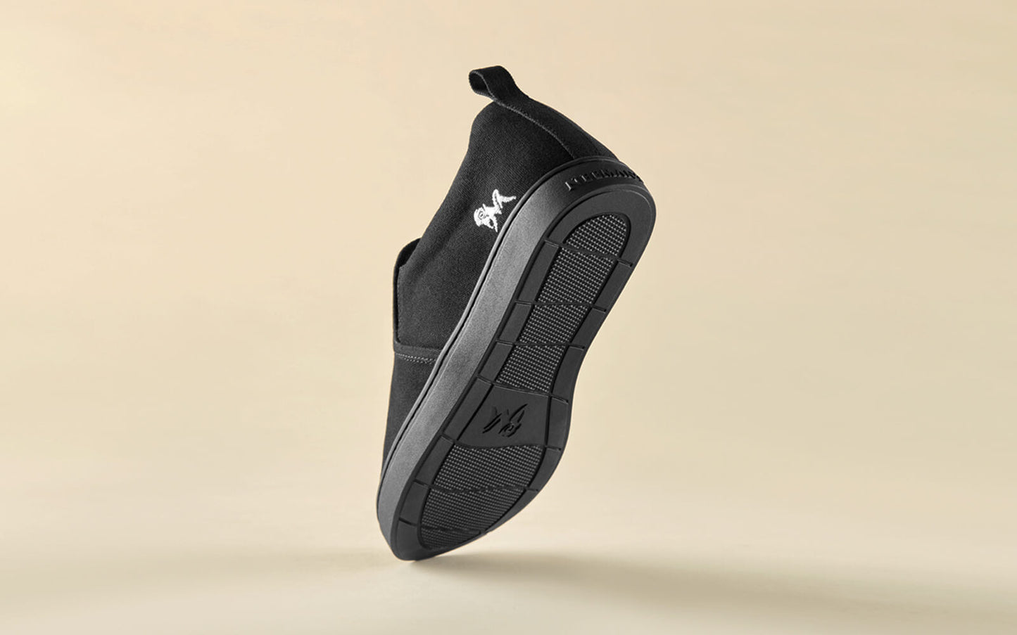 Cotton Slip Ons : Coal Black by My Store