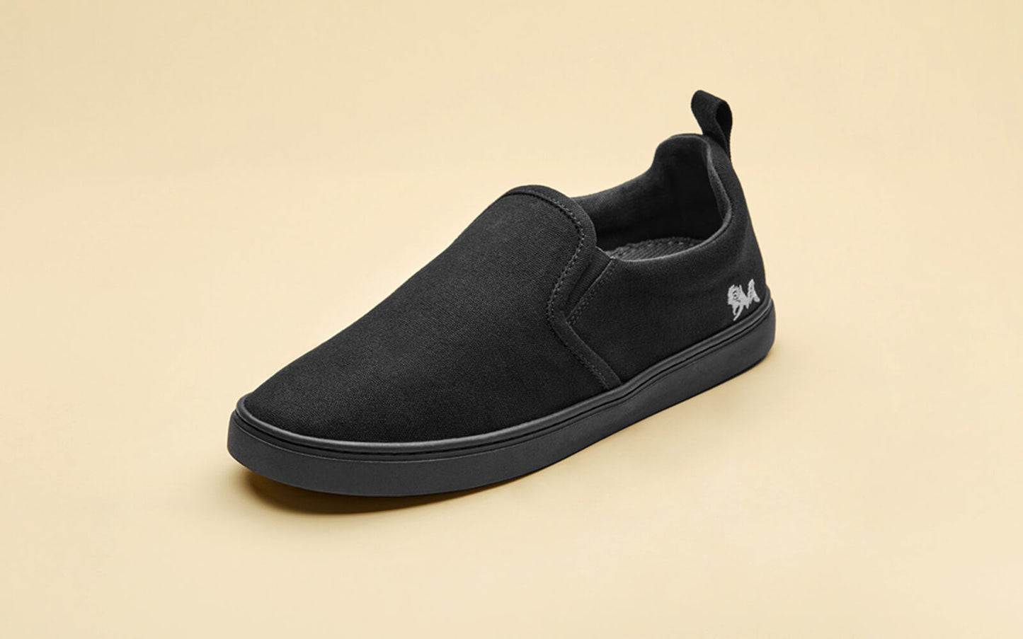 Cotton Slip Ons : Coal Black by My Store