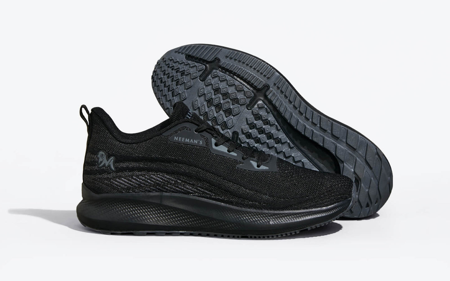 Dashing Walkers – Black | Stylish & Comfortable Black Walking Shoes for Daily Wear
