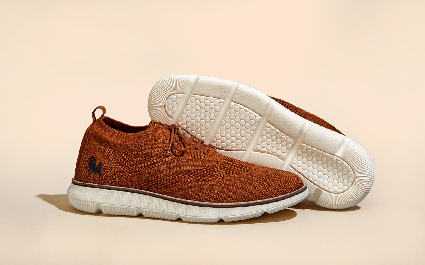 Dress Sneakers : Brown Ivory by My Store