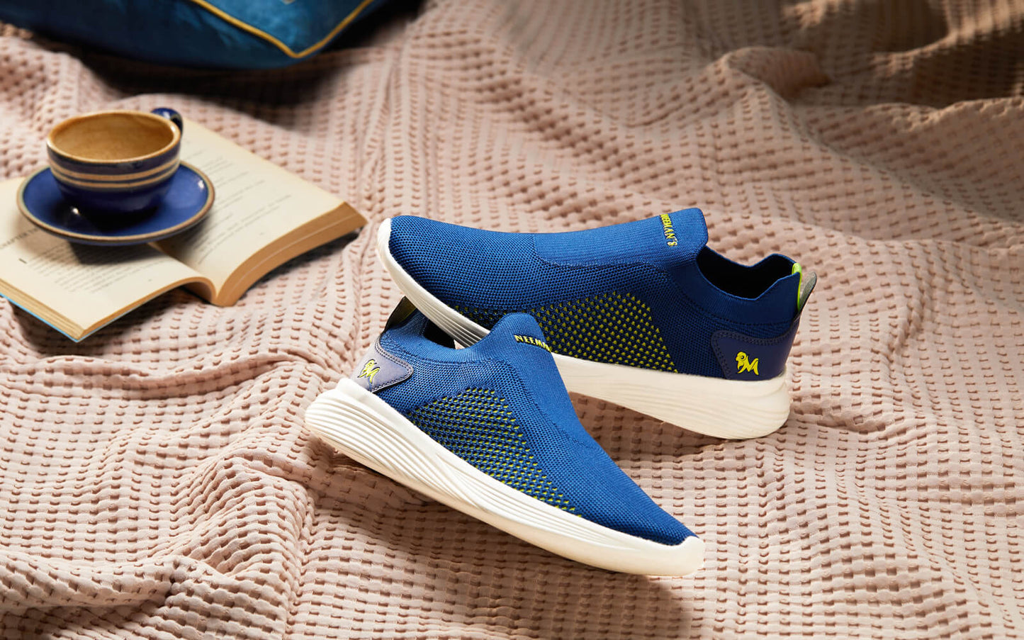 Everyday Basic Slip Ons : Neon Navy by My Store