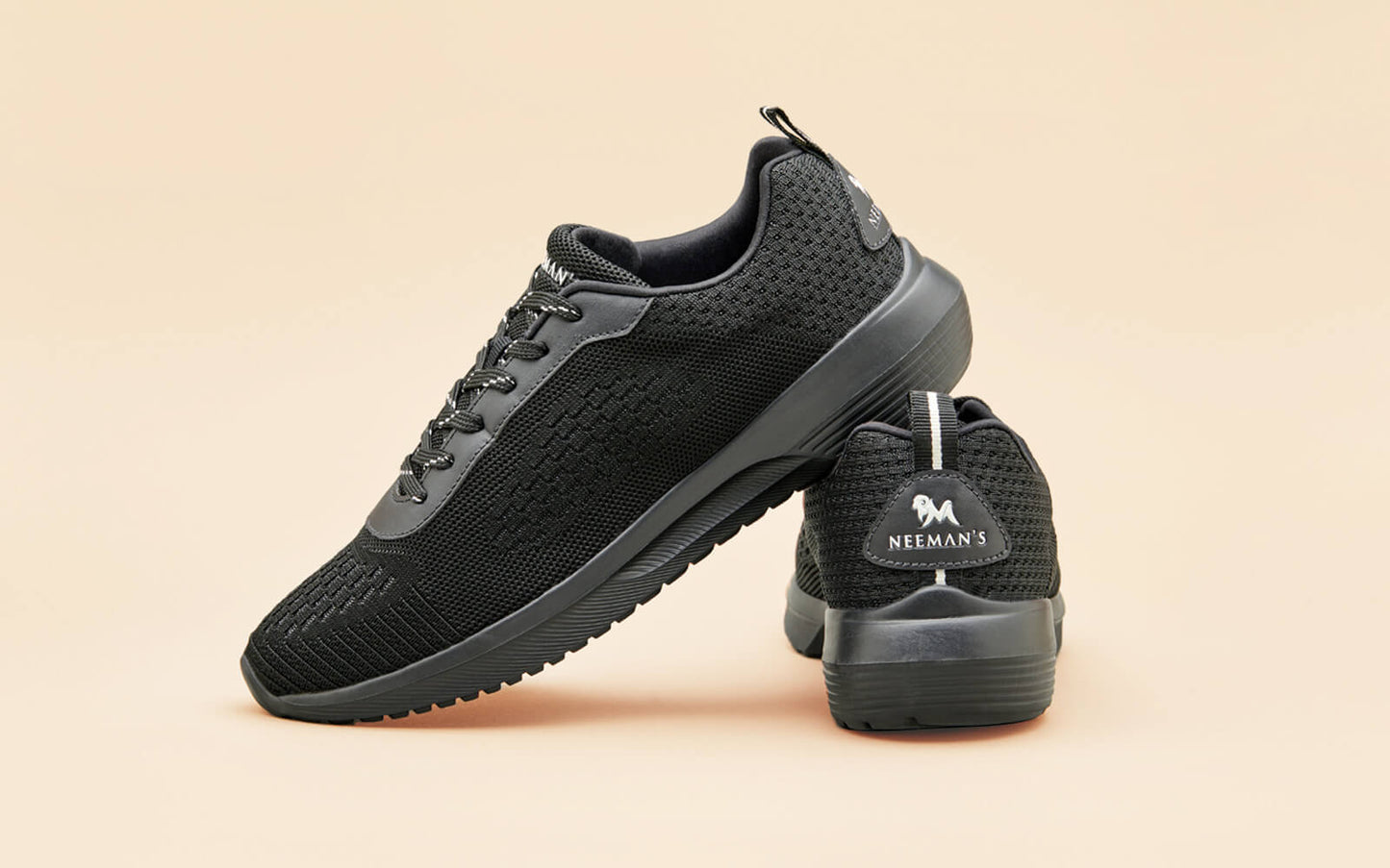 Everyday Basic Sneakers – Electric Black | Sleek, Comfortable Black Sneakers for Daily Wear by My Store