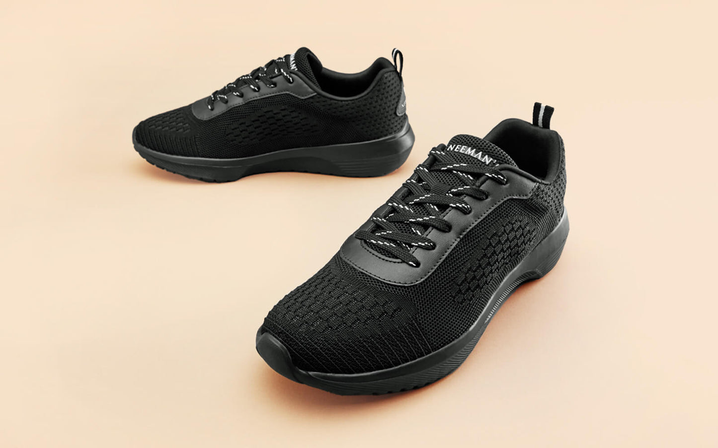 Everyday Basic Sneakers – Electric Black | Sleek, Comfortable Black Sneakers for Daily Wear by My Store