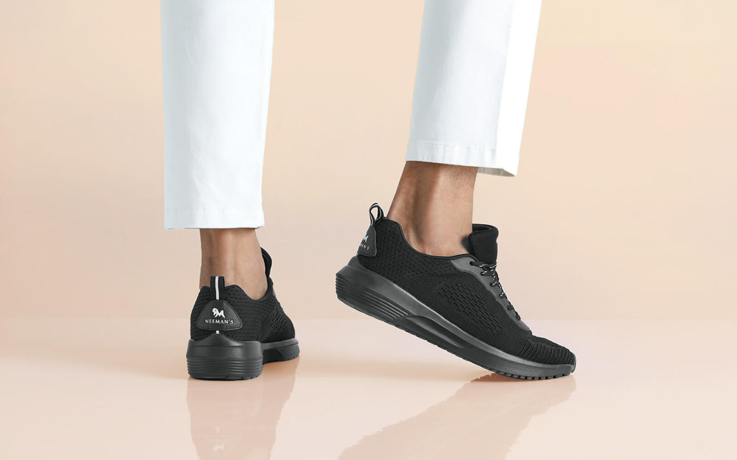 Everyday Basic Sneakers – Electric Black | Sleek, Comfortable Black Sneakers for Daily Wear by My Store