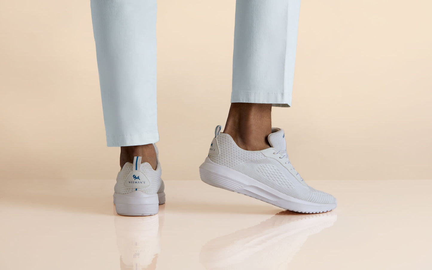 Everyday Basic Sneakers – Powder White | Lightweight, Minimalist Sneakers for Daily Wear