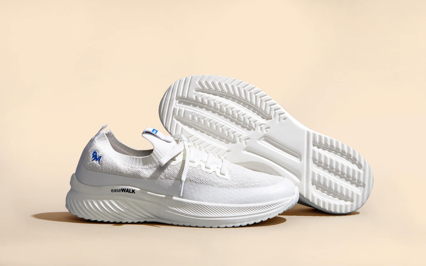 Ease Walk Sneakers : White by My Store
